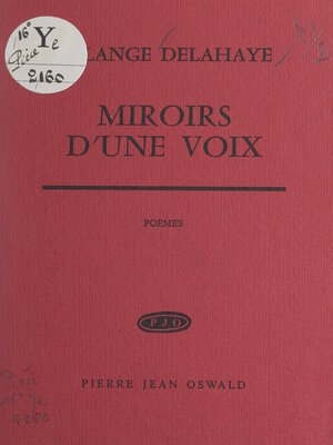 cover image of Miroirs d'une voix